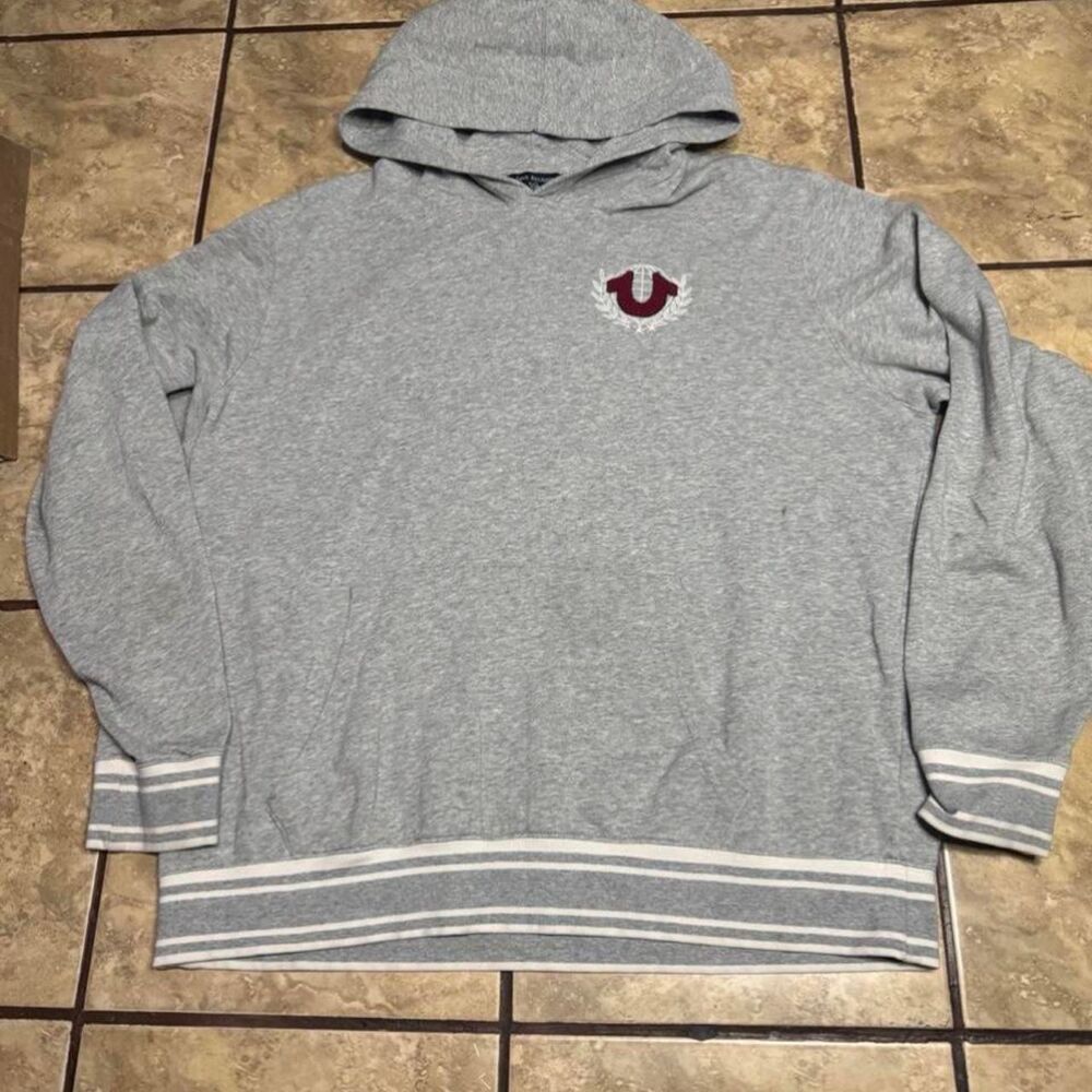 True-religion Men's Grey Hoodie